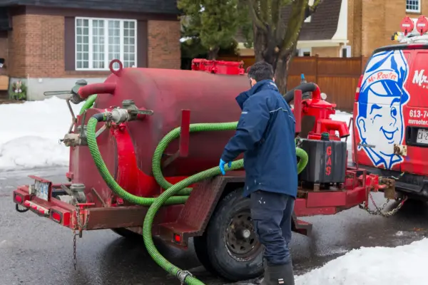 MRR professional on the way for drain cleaning services.