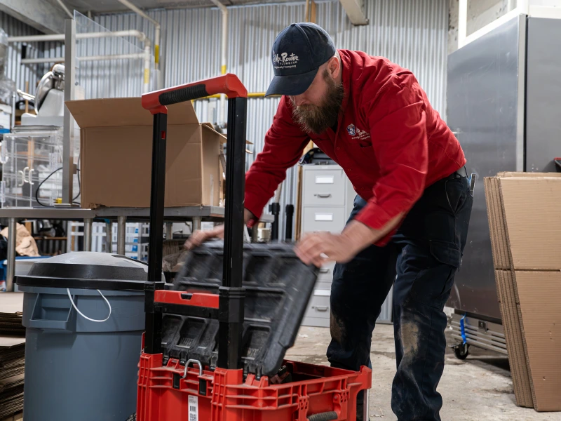 Mrr Employee Working On a Worksite.