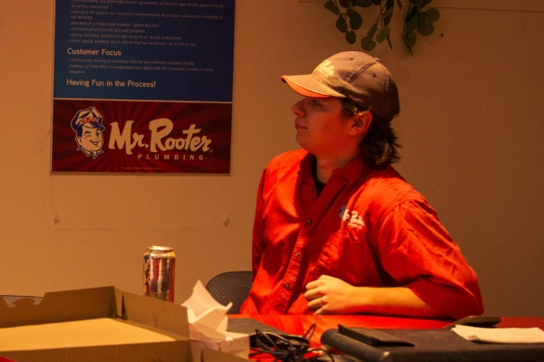 Mr. Rooter technician.