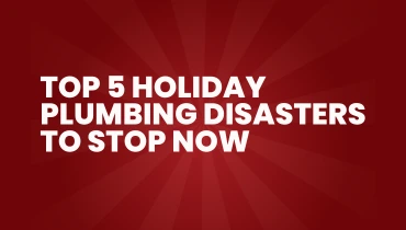 Top 5 Holiday Plumbing Disasters graphic.