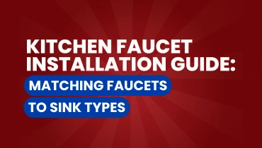kitchen faucet installation guide graphic.