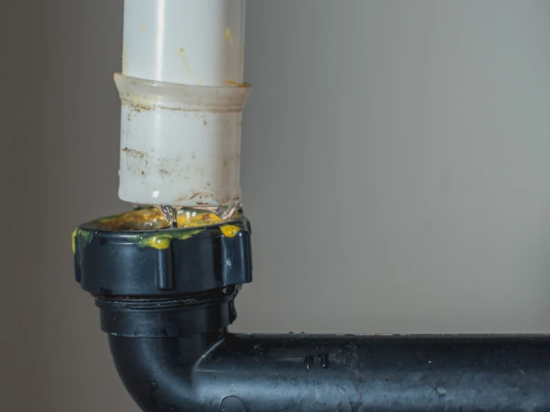 leaking drain.