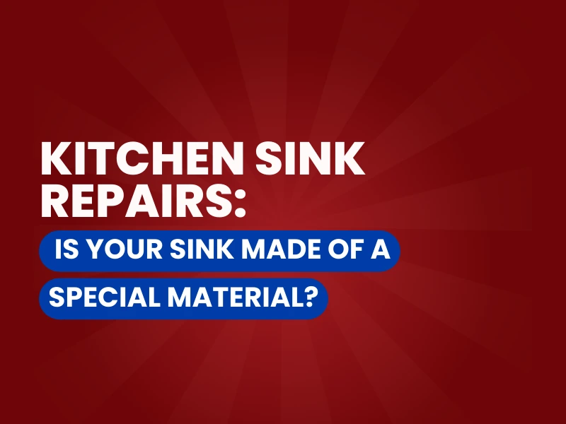 kitchen sink repairs graphic.