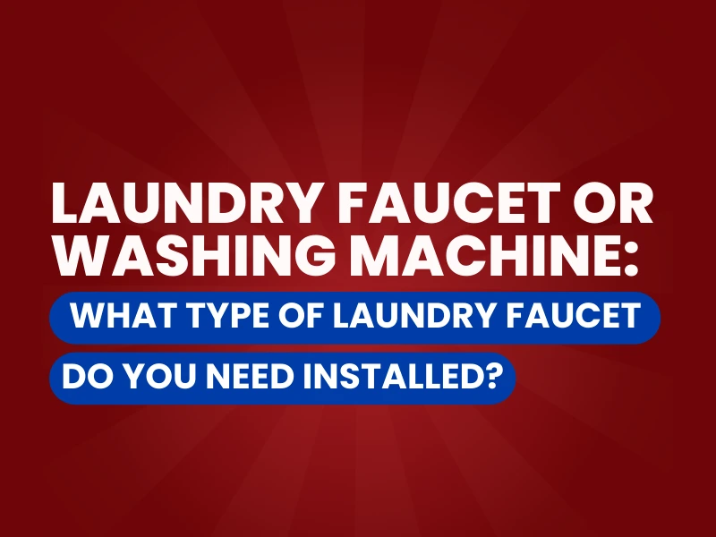 Laundry faucet graphic.