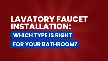 Lavatory Faucet Installation graphic.