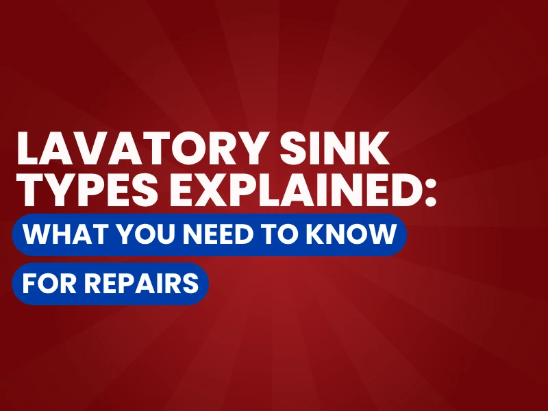 Lavatory Sink Types Explained graphic.