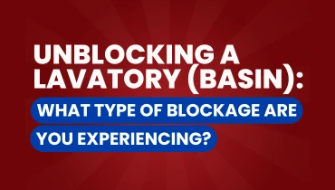 unblocking a lavatory graphic.